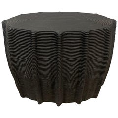 HOLLY HUNT Mivale HH024302 Side Table in Black Cord by Christian Astuguevieille