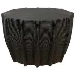 HOLLY HUNT Mivale HH024302 Side Table in Black Cord by Christian Astuguevieille