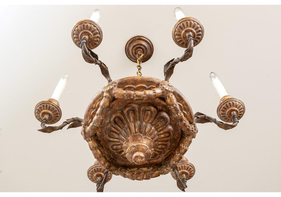 Gilt Holly Hunt Neoclassical Style Firenze Chandelier For Sale