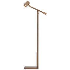 HOLLY HUNT Oscar LED Reading Lamp with Golden Bronze Patina Finish