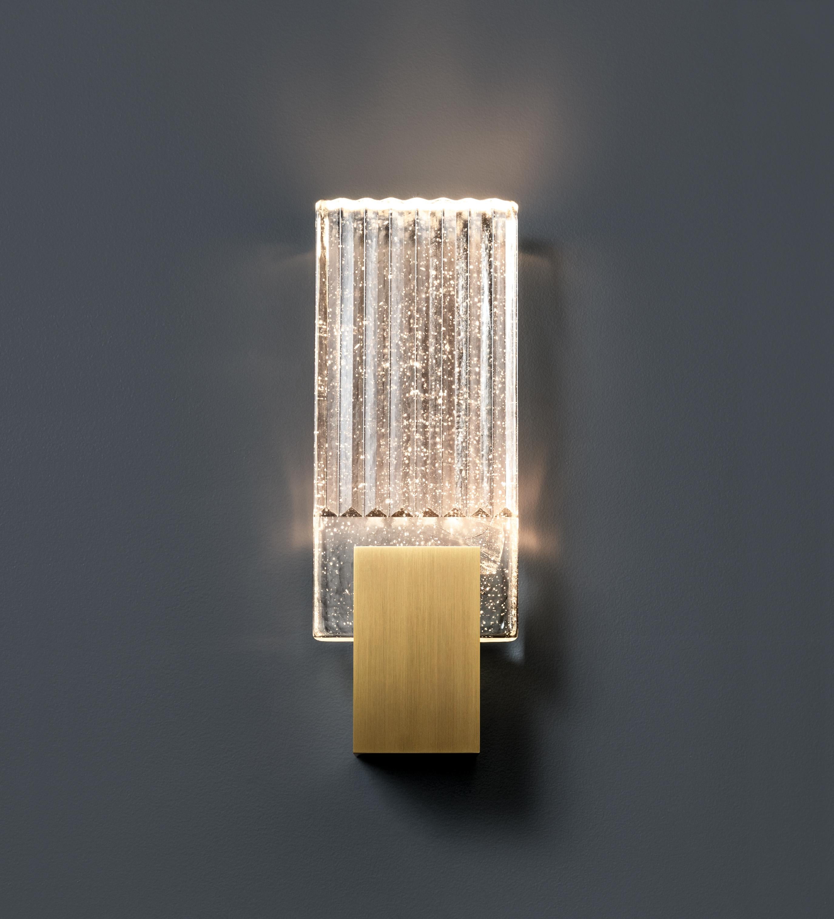 pleated sconce