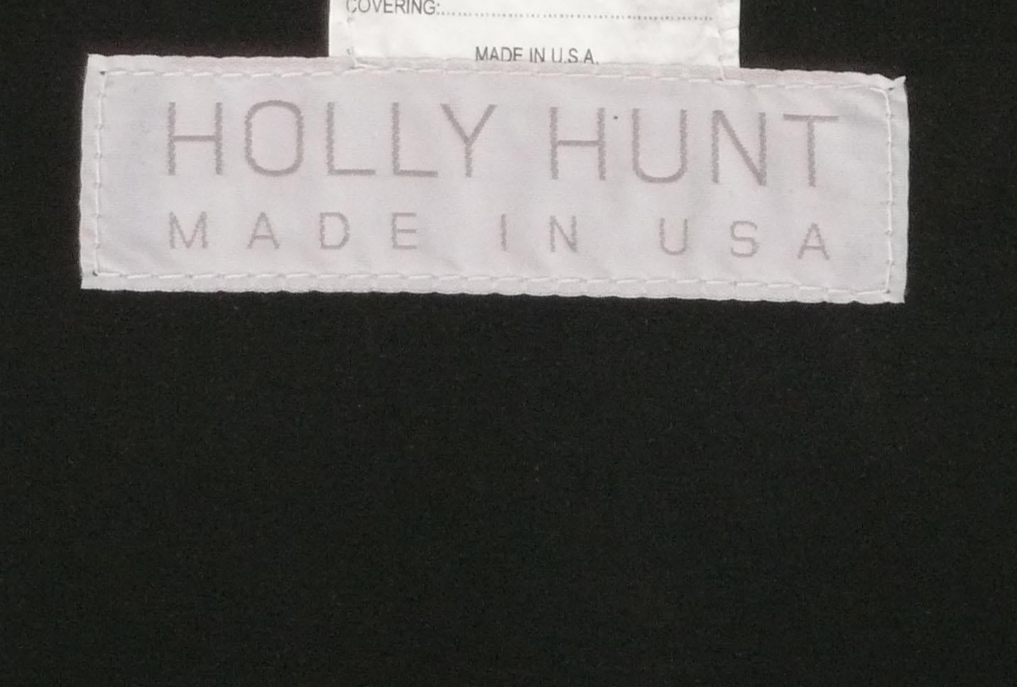 Banco de hierro y cuero Holly Hunt Rue De Seine Siglo XXI y contemporáneo