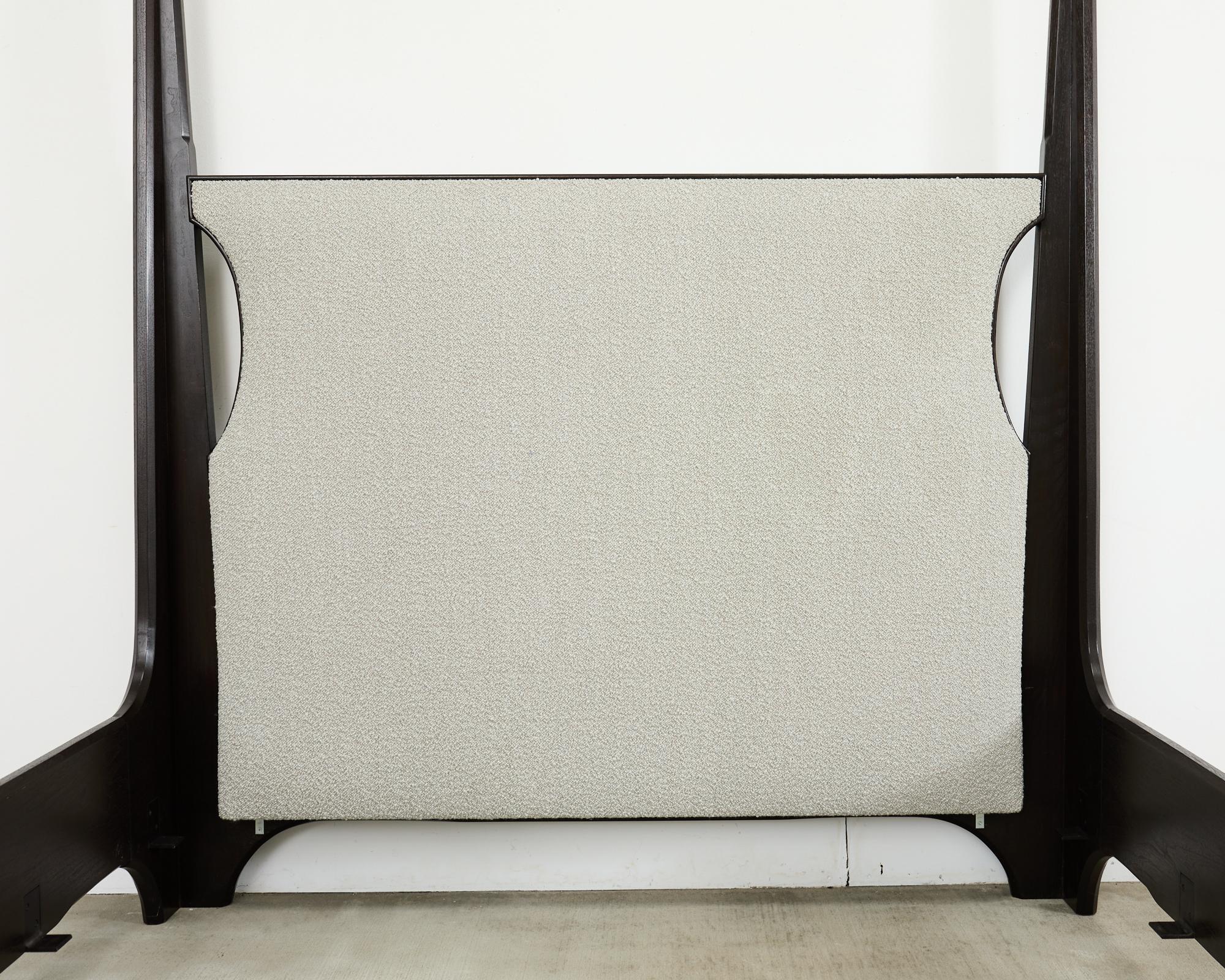 American Holly Hunt Sorraia Queen Size Walnut Canopy Bed For Sale
