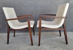 HOLLY HUNT Studio H Leder Scoop Sessel A Paar