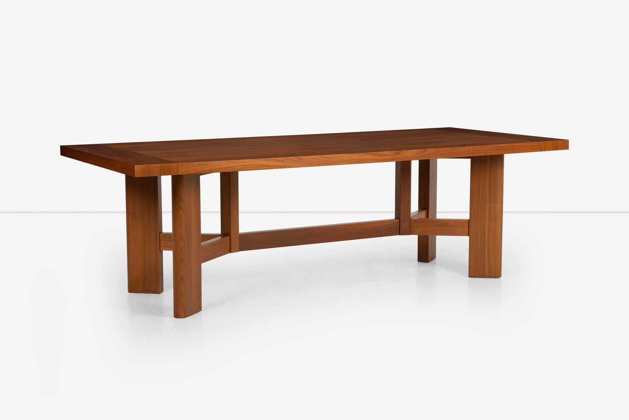 Laqué HOLLY HUNT Table de salle à manger en noyer 2010 c. en vente