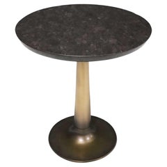 Holly Hunt's Martini Side Table in Bronze and Stone