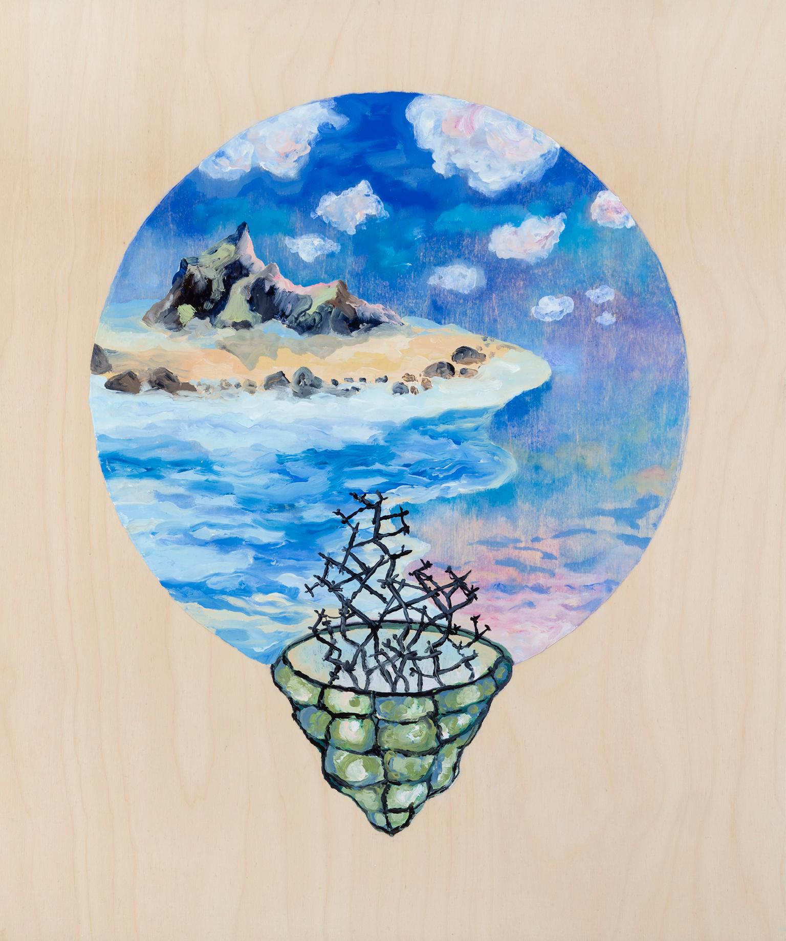 Figurative Painting de Holly King - Paraíso de púas
