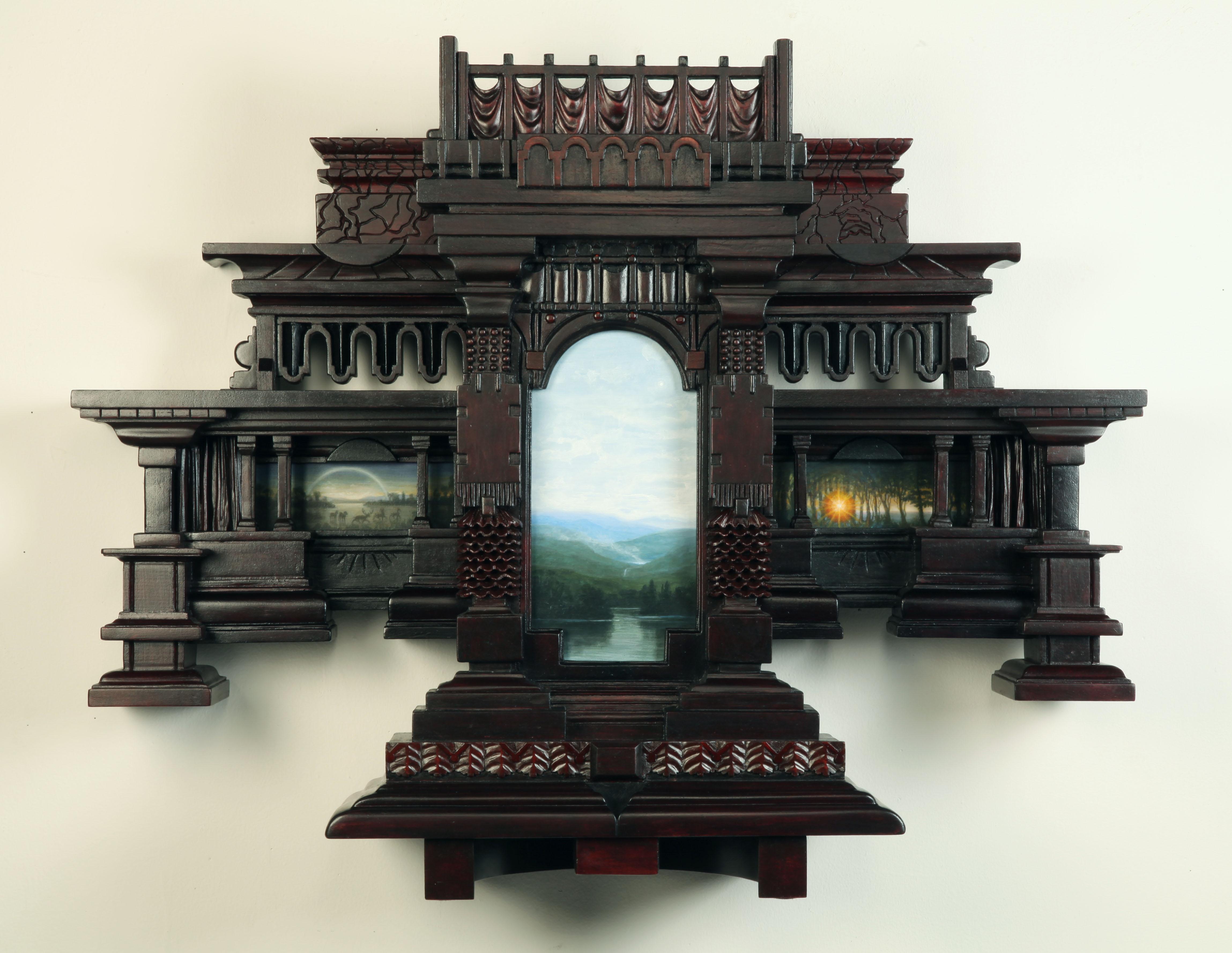 Hand Carved Wood, Assembled Sculpture, Hand Painted Landscapes, Wall Hanging

Holly Lane is a painter, sculptor and woodworker, interrogating the relationship between a picture and its frame. Originally inspired by the playful borders and irregular