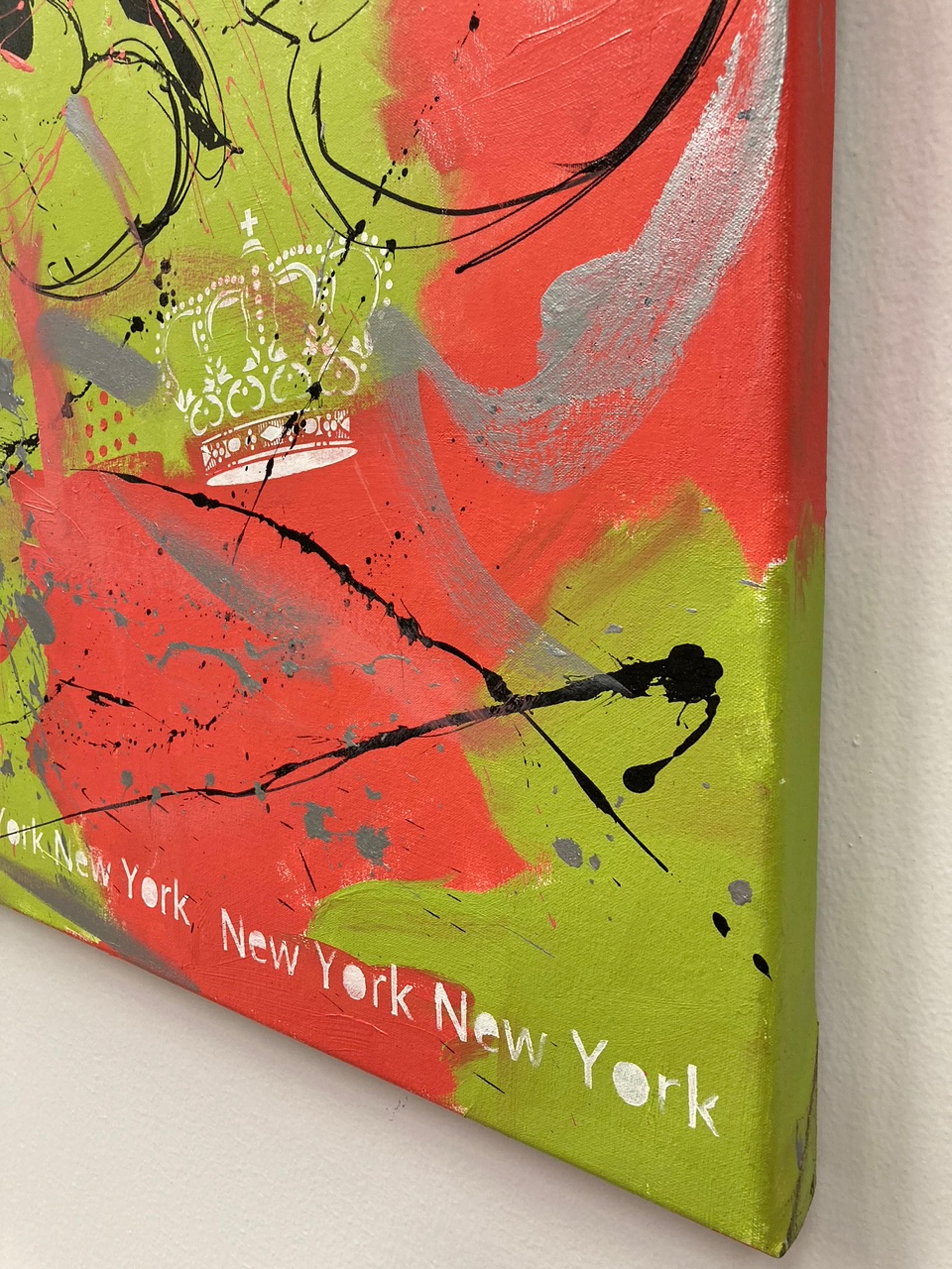 New York New York - American Modern Mixed Media Art by Holly Manneck