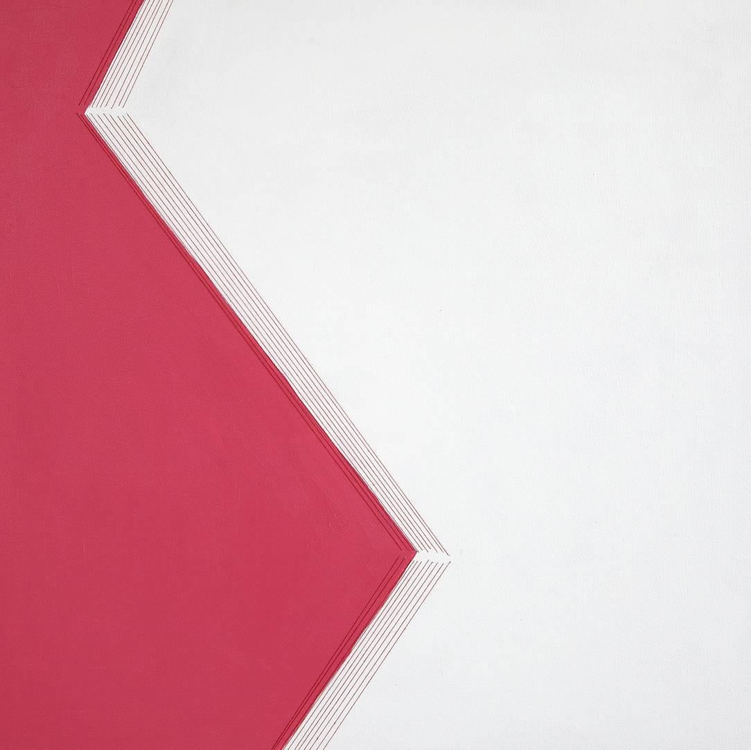 Curva 12 (pittura astratta) - Painting Minimalismo di Holly Miller