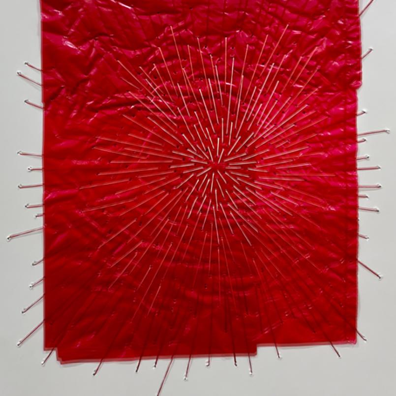 Spark #18 (Abstract Painting)

Plastic bag and thread on paper - Framed

Dimensions without frame: 30.5 x 23 cm/ 12 x 9