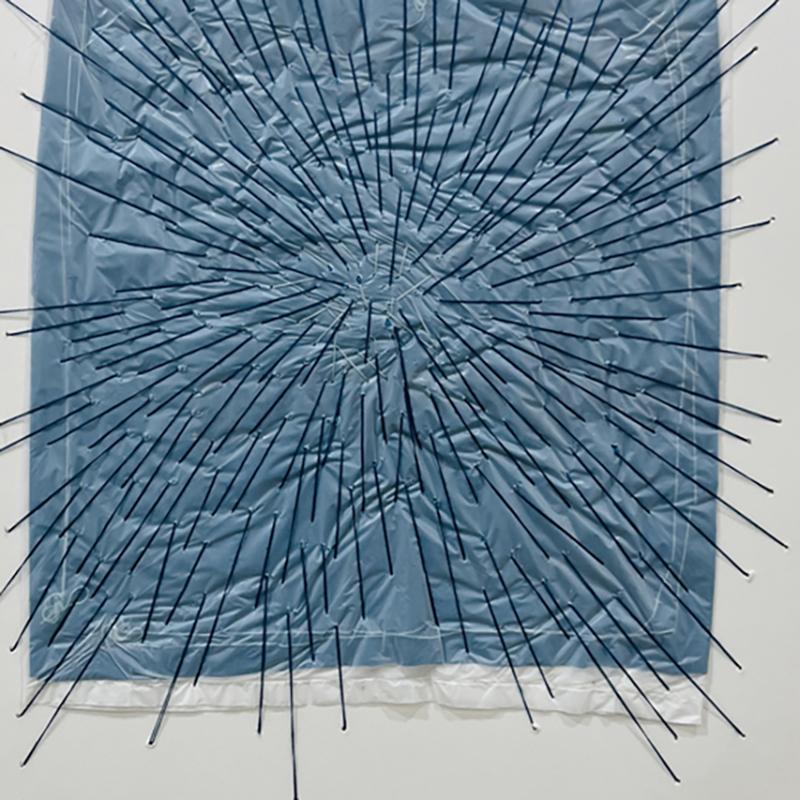 Spark #7 (Abstraktes Gemälde) (Minimalistisch), Painting, von Holly Miller