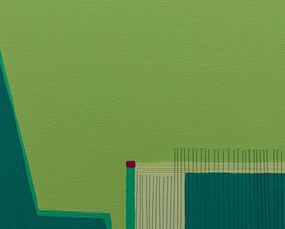 Sunny 26 (peinture abstraite) - Abstrait Painting par Holly Miller