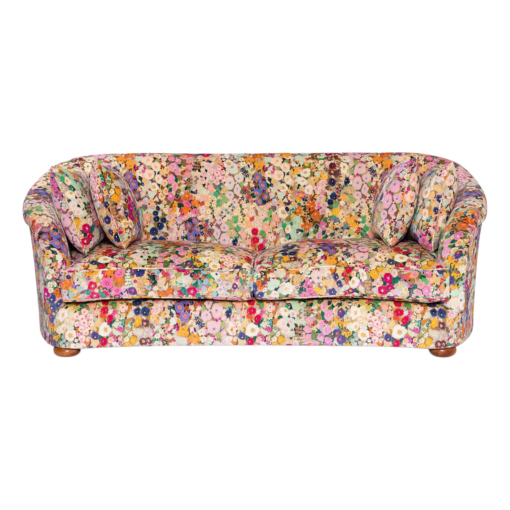 HOLLYHOCKS Samt Vesper 3-Sitzer-Sofa aus Samt - Frühjahr/Sofa