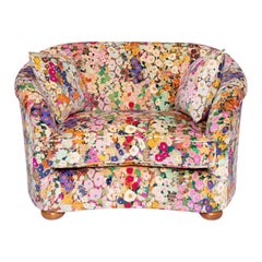 HOLLYHOCKS Velvet Vesper Loveseat - Spring