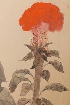 Hollyhocks, Morning Glories and "Maltese Cross"