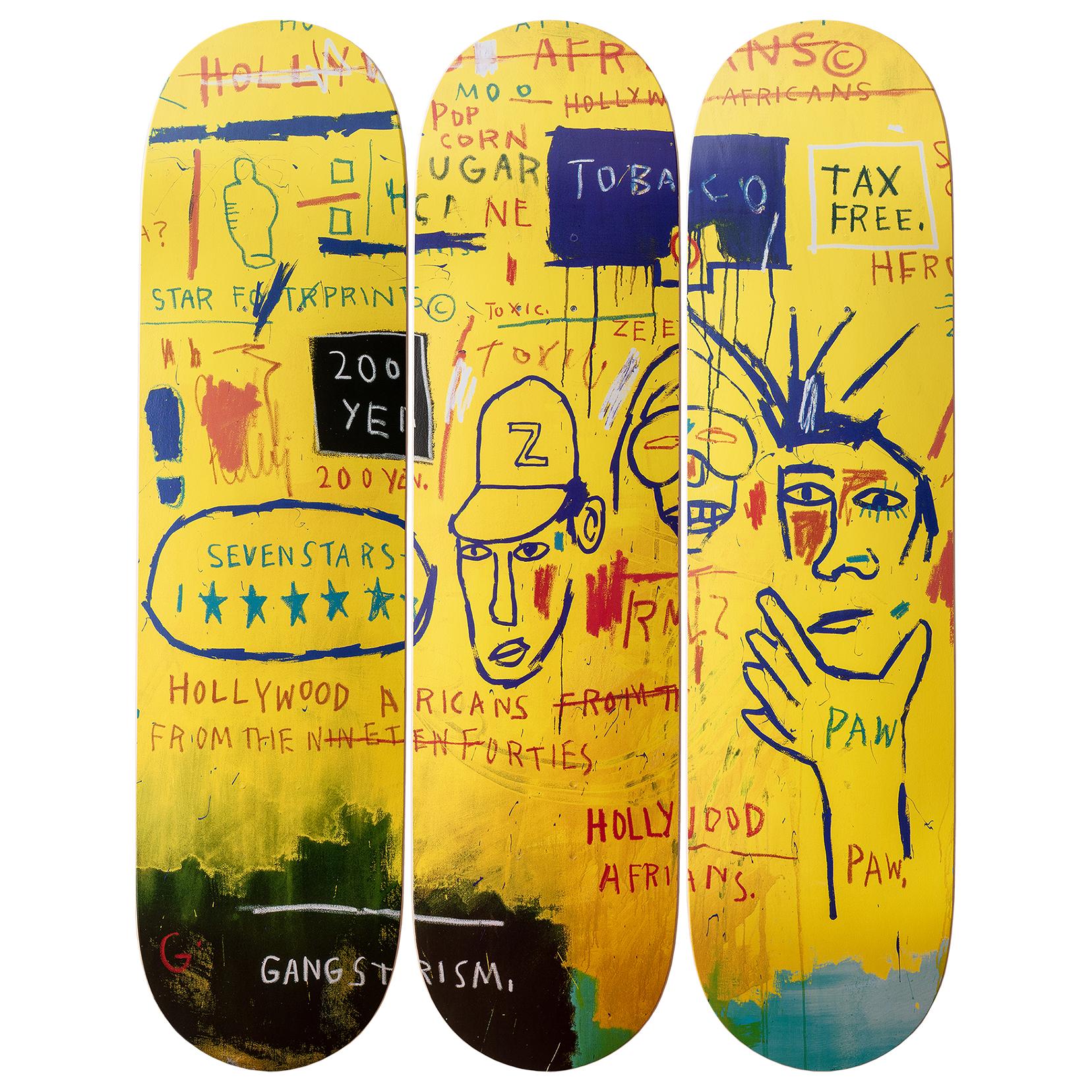 Belgian Hollywood Africans Skateboard Decks after Jean-Michel Basquiat