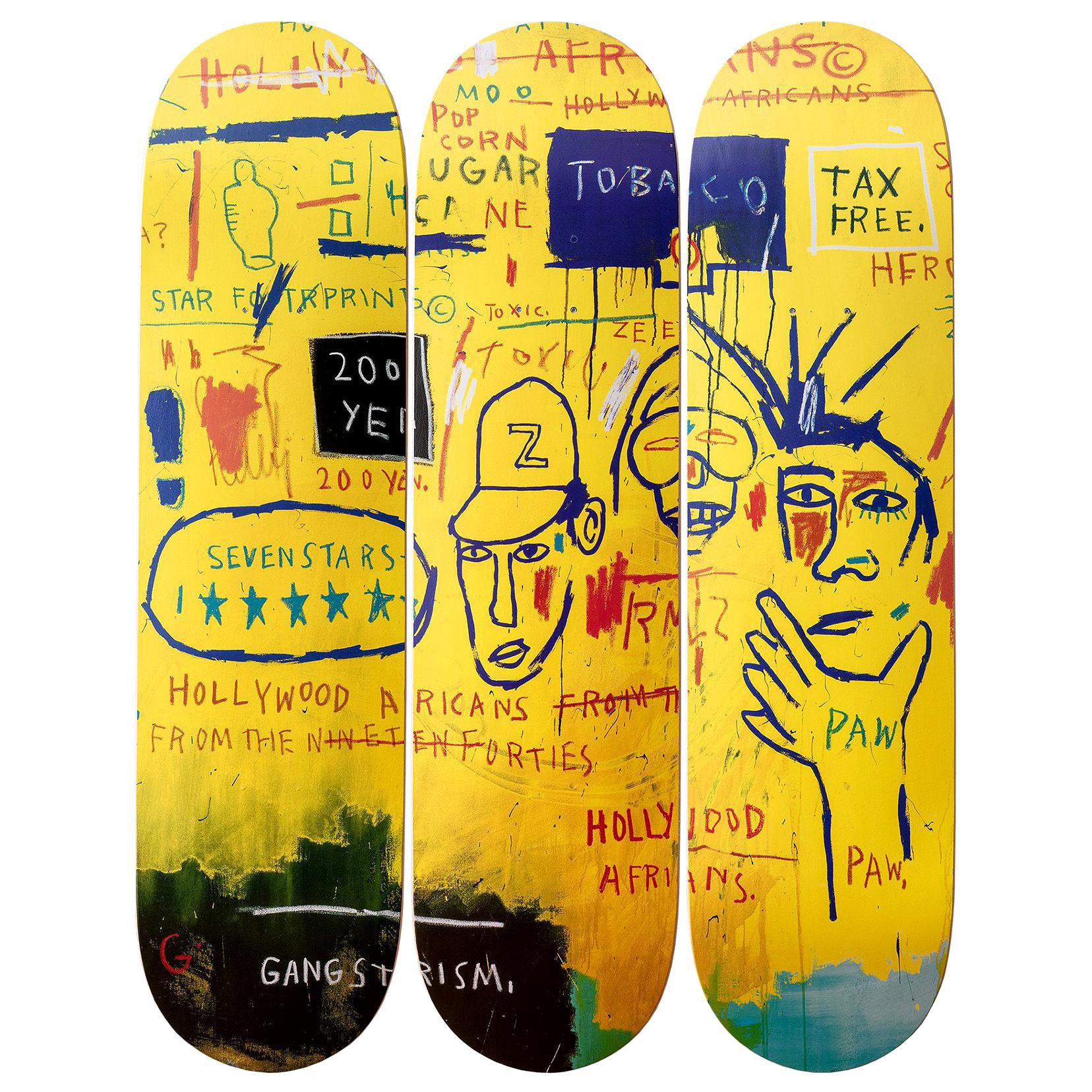 Hollywood Africans Skateboard Decks after Jean-Michel Basquiat