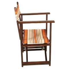 Hollywood Folding Chair by Carlo Hauner for Reguitti, Italy, 1970s , in Walnut