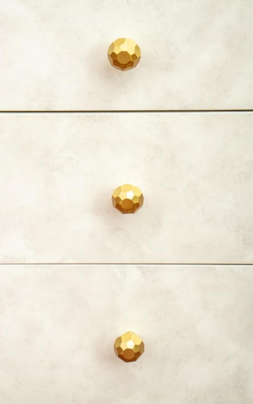 Brass Hollywood Glam Dresser Vanity Table