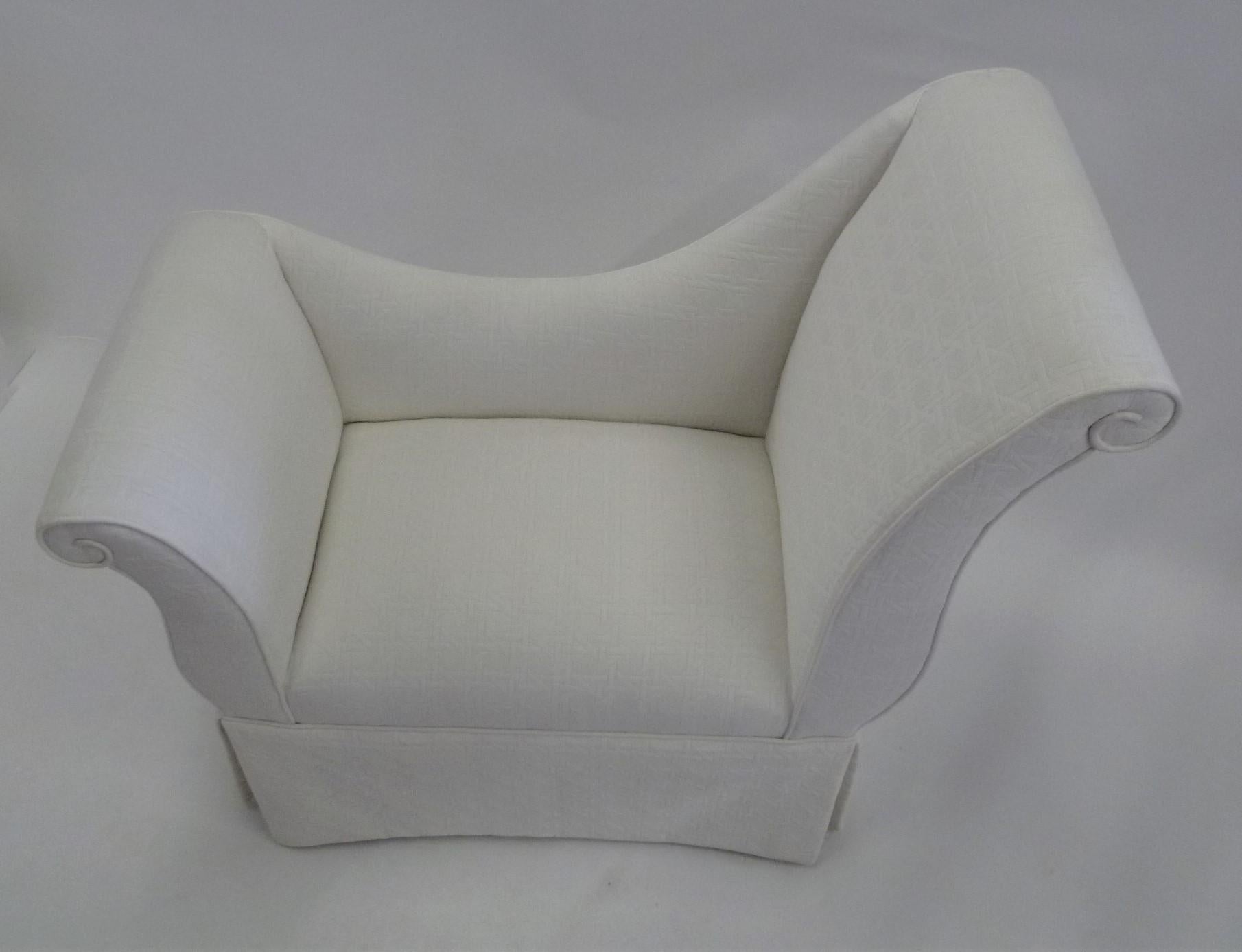 Upholstery Hollywood Glamour Boudoir Chair or Vanity Bench