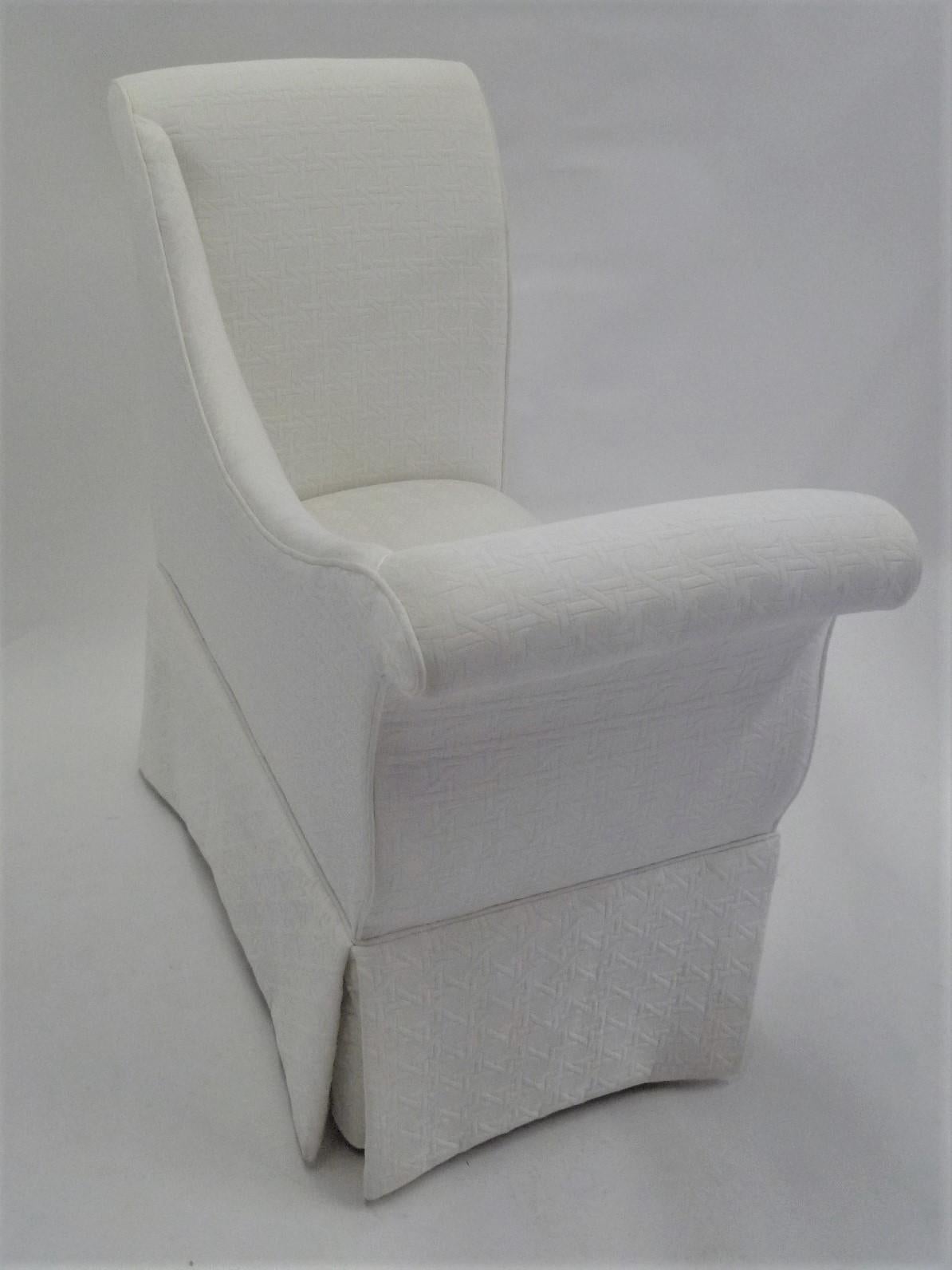 Hollywood Regency Hollywood Glamour Boudoir Chair or Vanity Bench