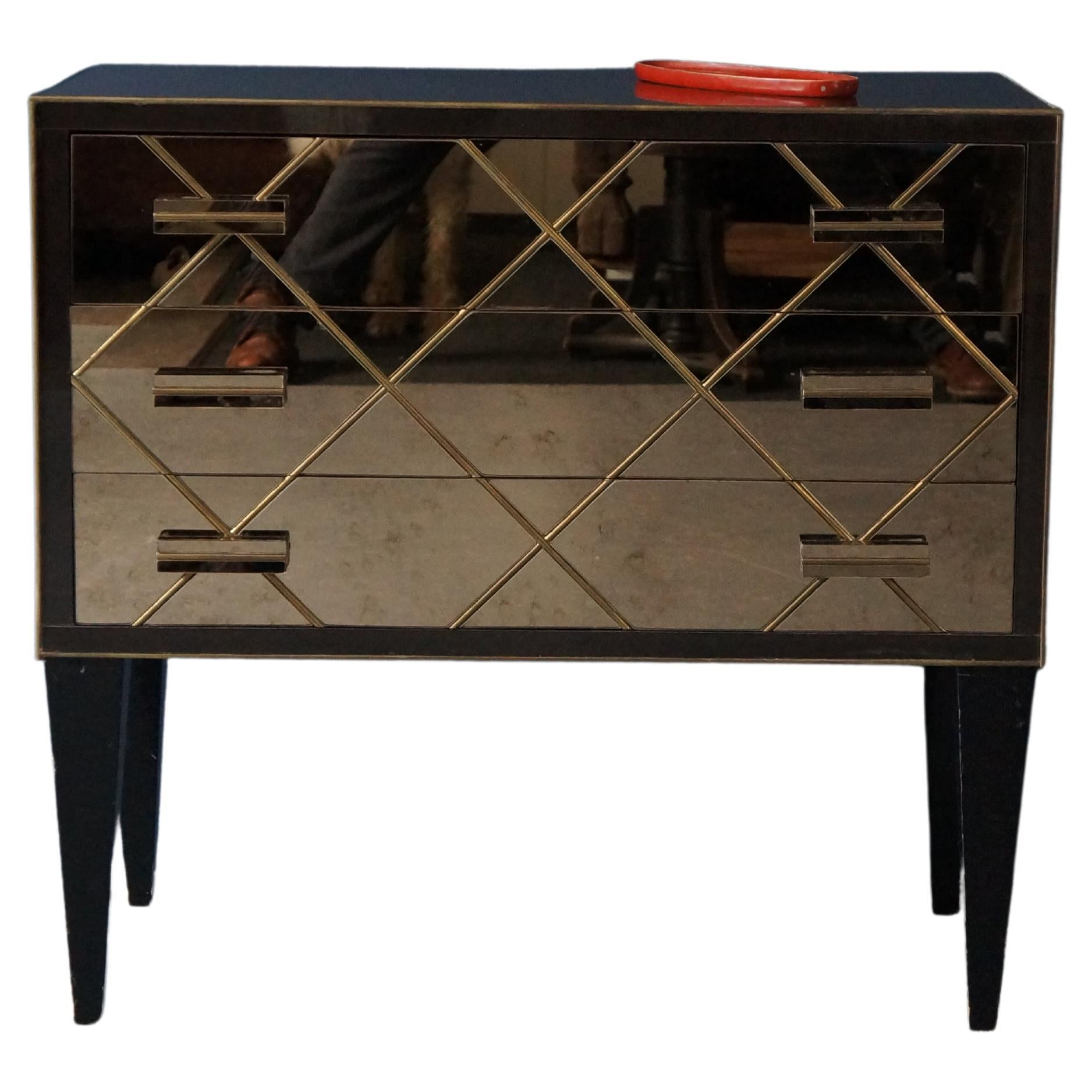 Hollywood Regency Commode glamour hollywoodienne, années 2000 en vente