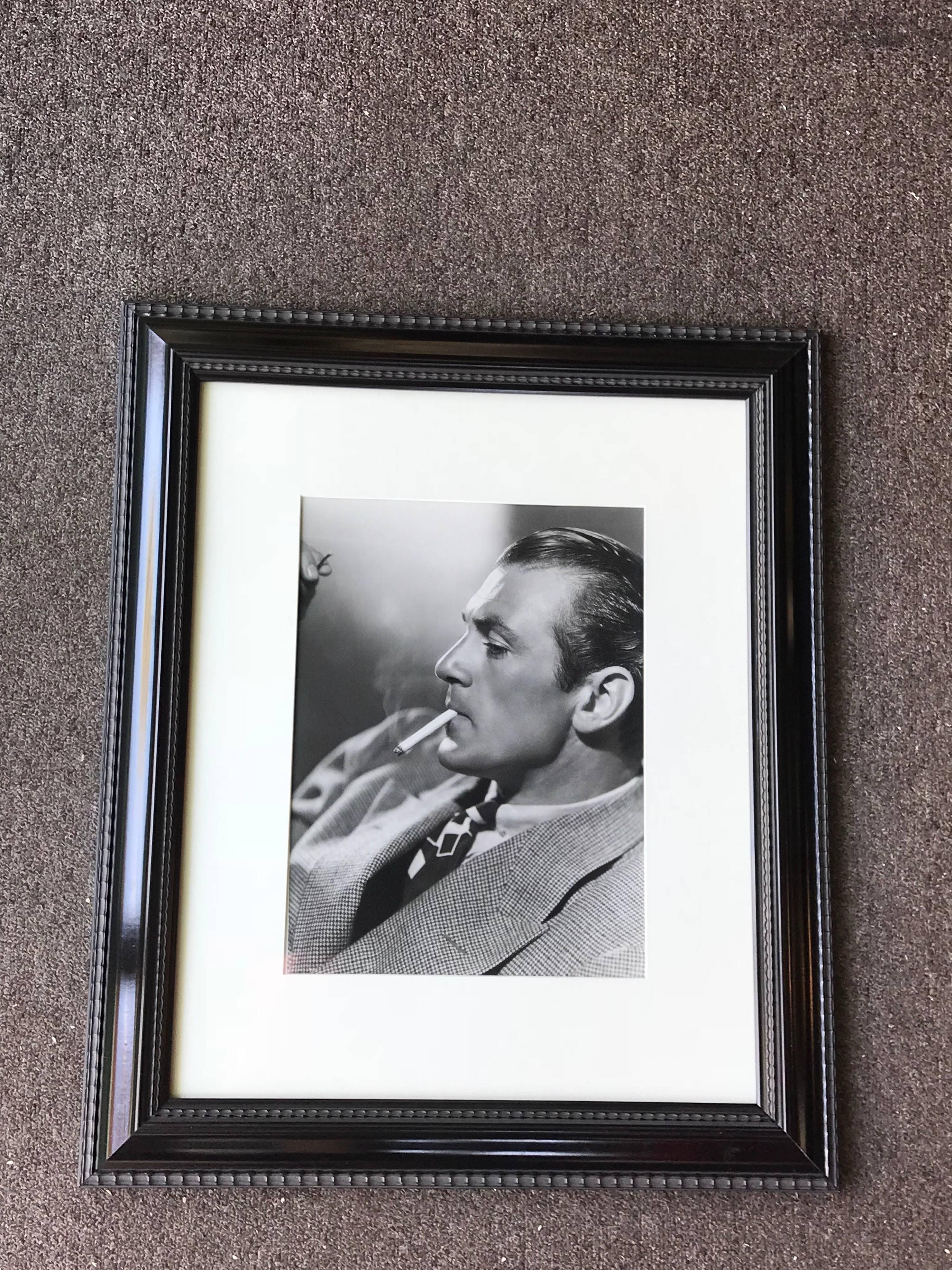 Hollywood Regency Hollywood Glamour Portrait Photograph of Gary Cooper by Clarence Sinclair Bull