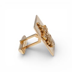 Hollywood Icon Jerry Lewis personally owned Yellow Gold Cufflinks