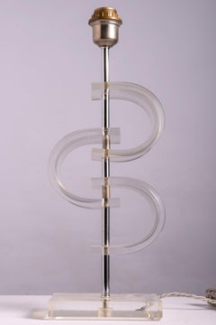 Hollywood Lucite or Perspex Table Lamp