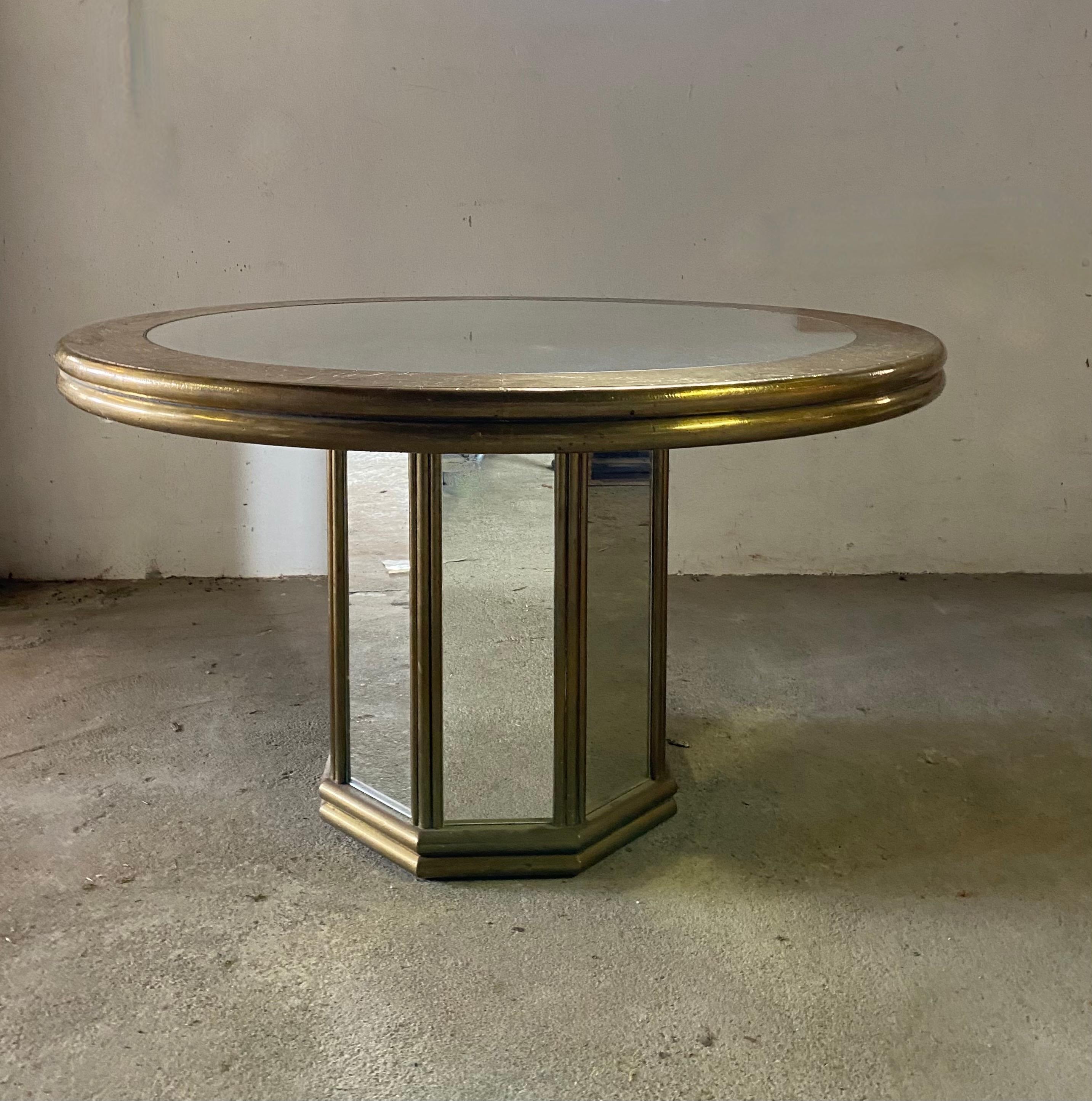 80's mirror table