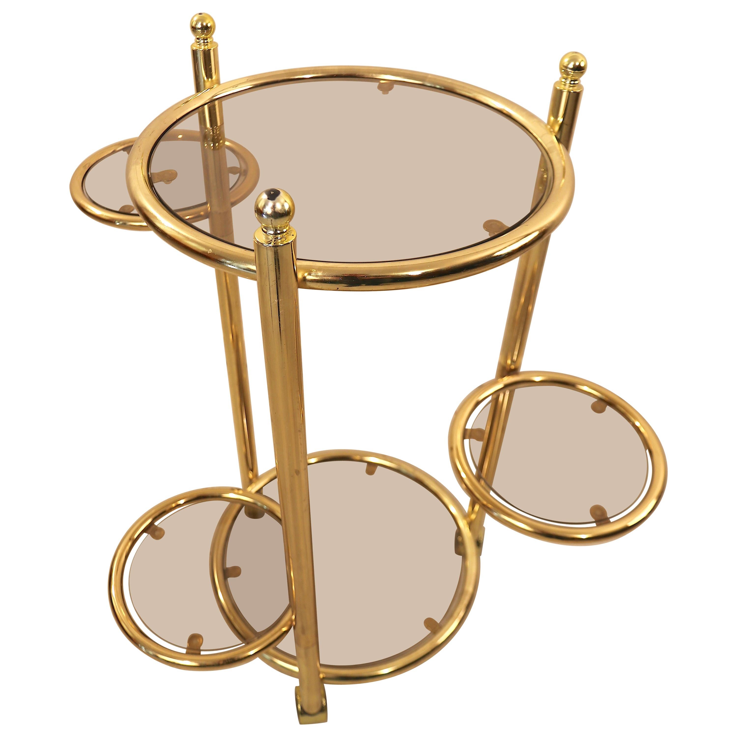 Hollywood Regency Multifunctional Side Table in the Style of Maison Jansen