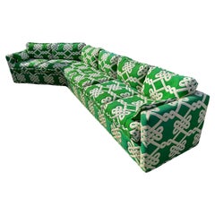 Hollywood Regency 2 Piece Sectional Sofa