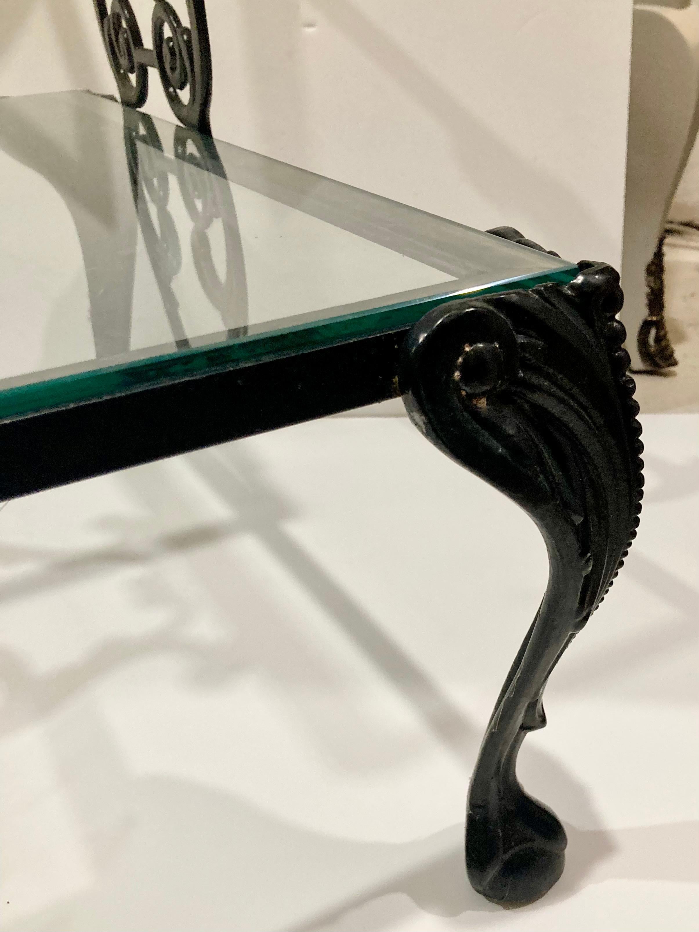 Hollywood Regency 2-Tier Patio Table For Sale 4