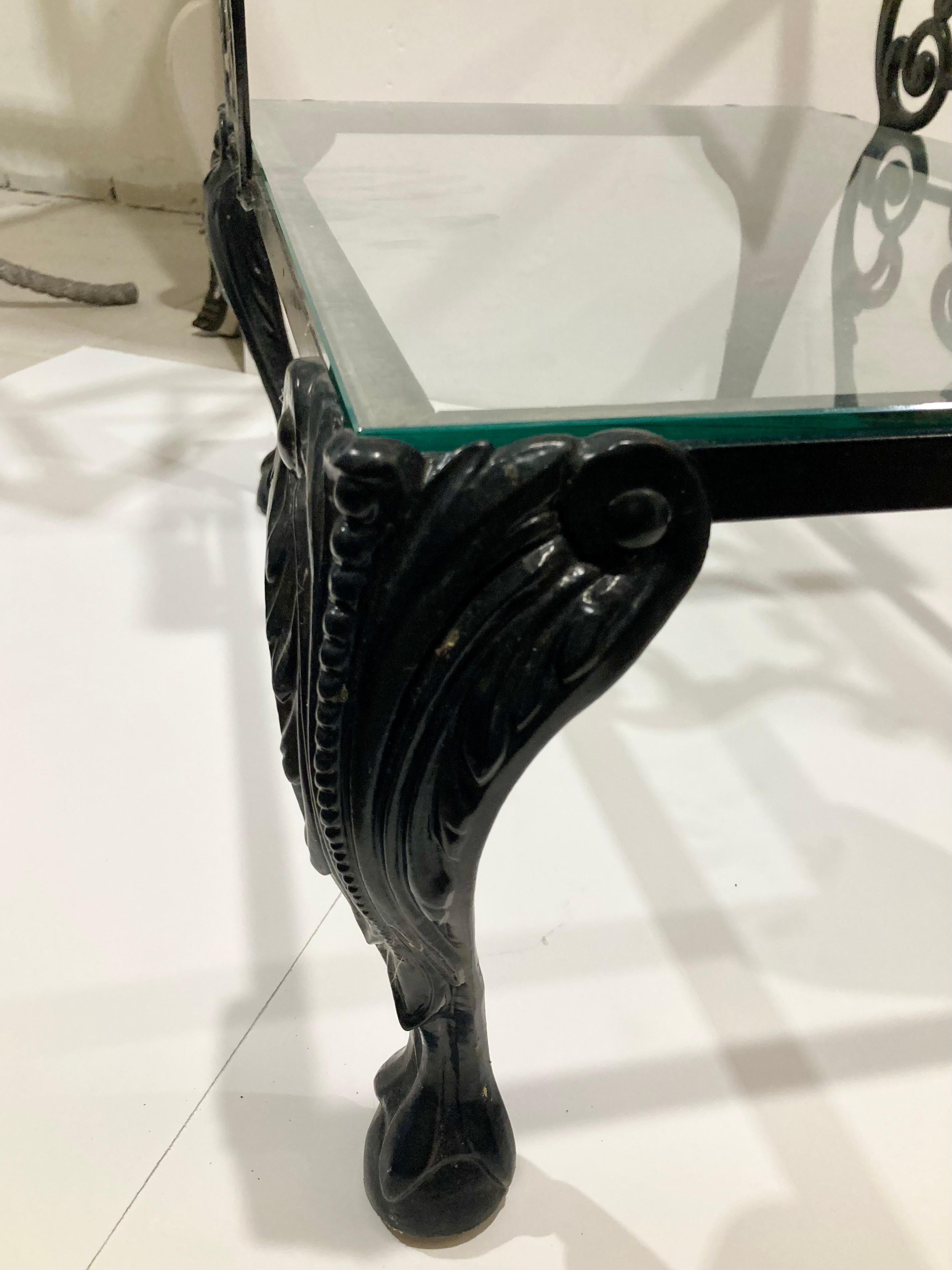 Hollywood Regency 2-Tier Patio Table For Sale 3