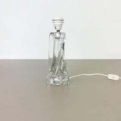 Hollywood Regency 3.3kg Crystal Glass "LUCID" Table Light by Sevres France 1960s