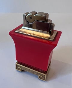 Hollywood Regency 420 or Cigarette Lighter with Greek Key Details