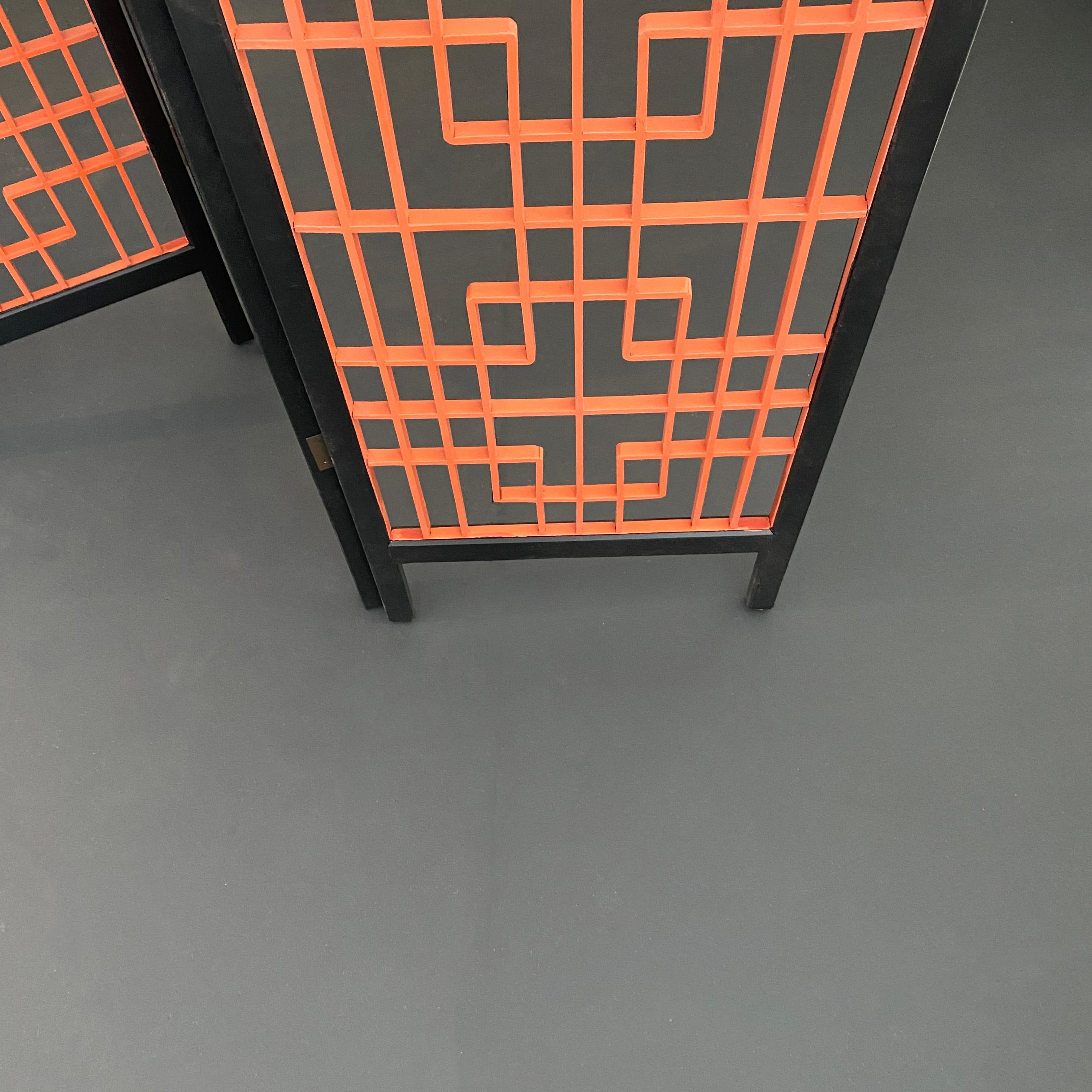 Hollywood Regency 6-Panel Decorative Screen Room Divider (écran décoratif à 6 panneaux) en vente 6