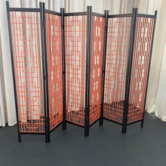 Hollywood Regency 6-Panel Decorative Screen Room Divider