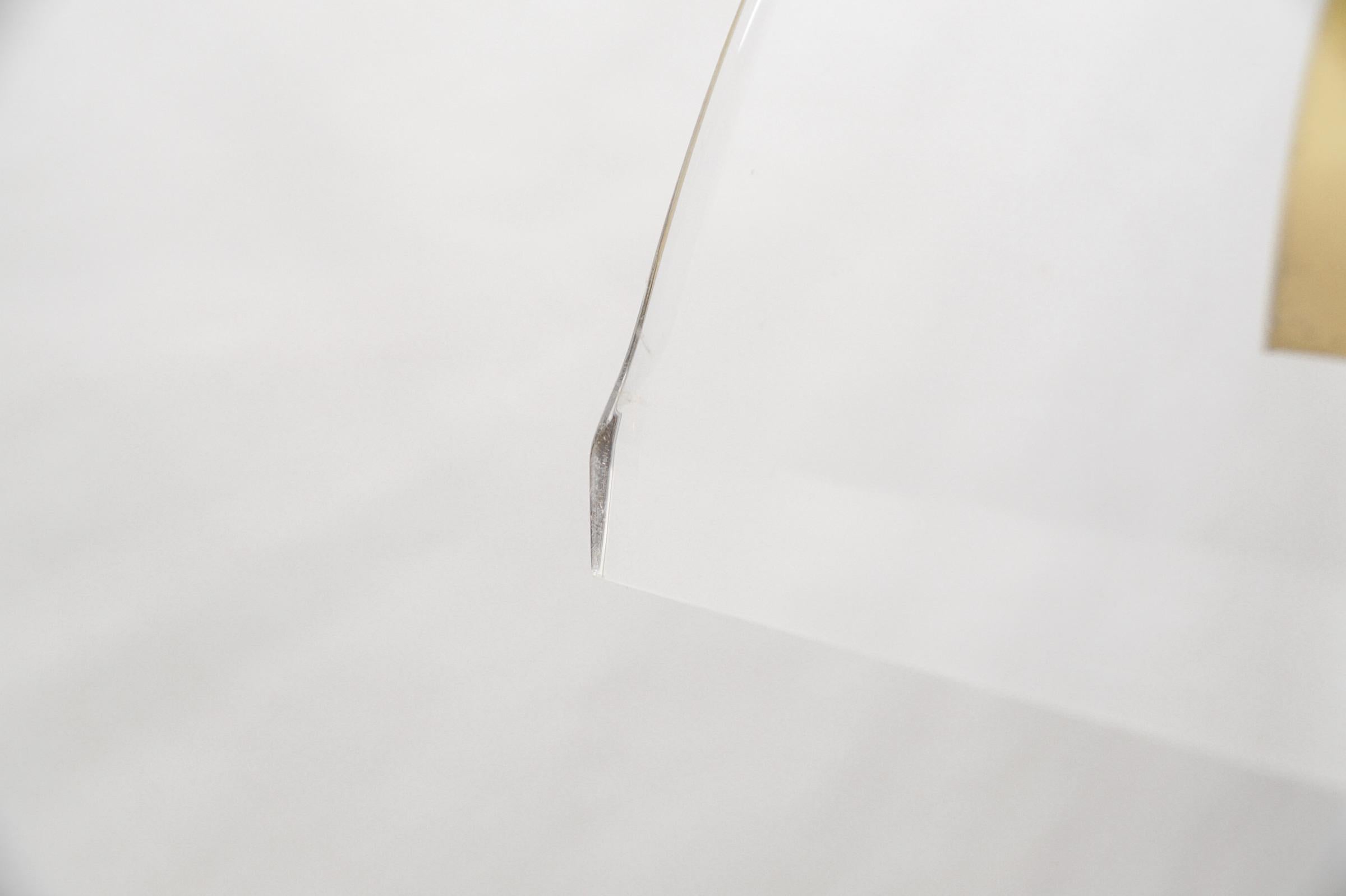 Lampada da soffitto in acrilico Hollywood Regency, Italia, anni '70 in vendita 6