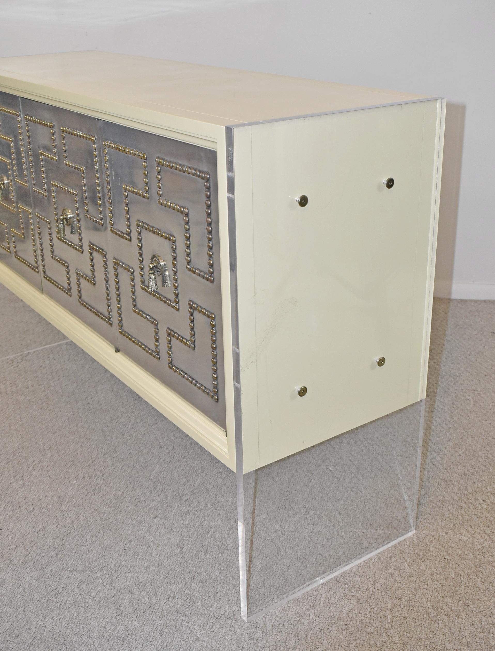 20th Century Hollywood Regency Acrylic Credenza For Sale