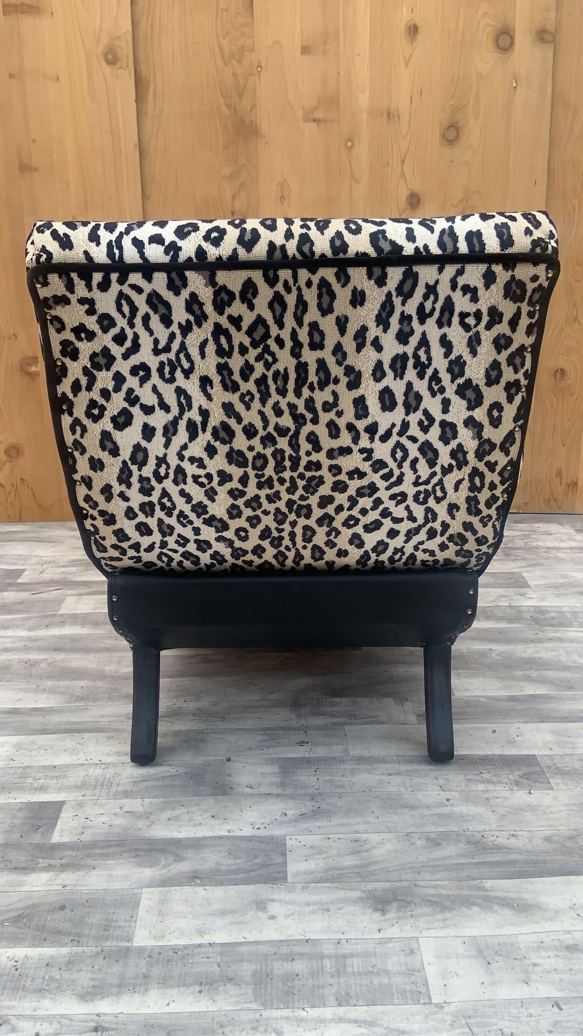 leopard print chaise lounge