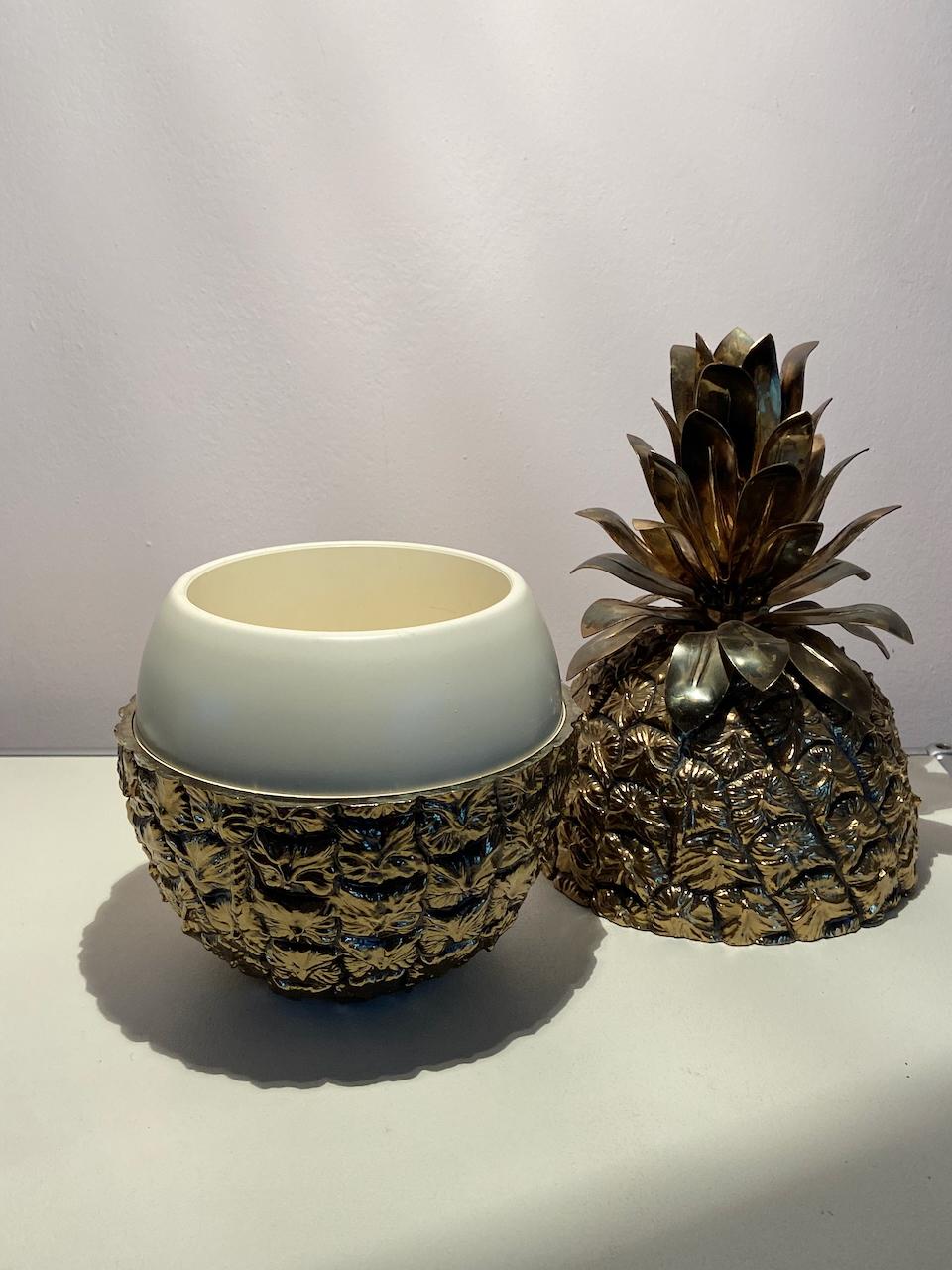 Hollywood Regency Ananas-Eiskübel in Form eines Ananas, Freddo Therm, Schweiz (Ende des 20. Jahrhunderts) im Angebot