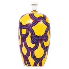 Hollywood Regency and Post-Modern style ceramic table lamp, Italy, 1980s