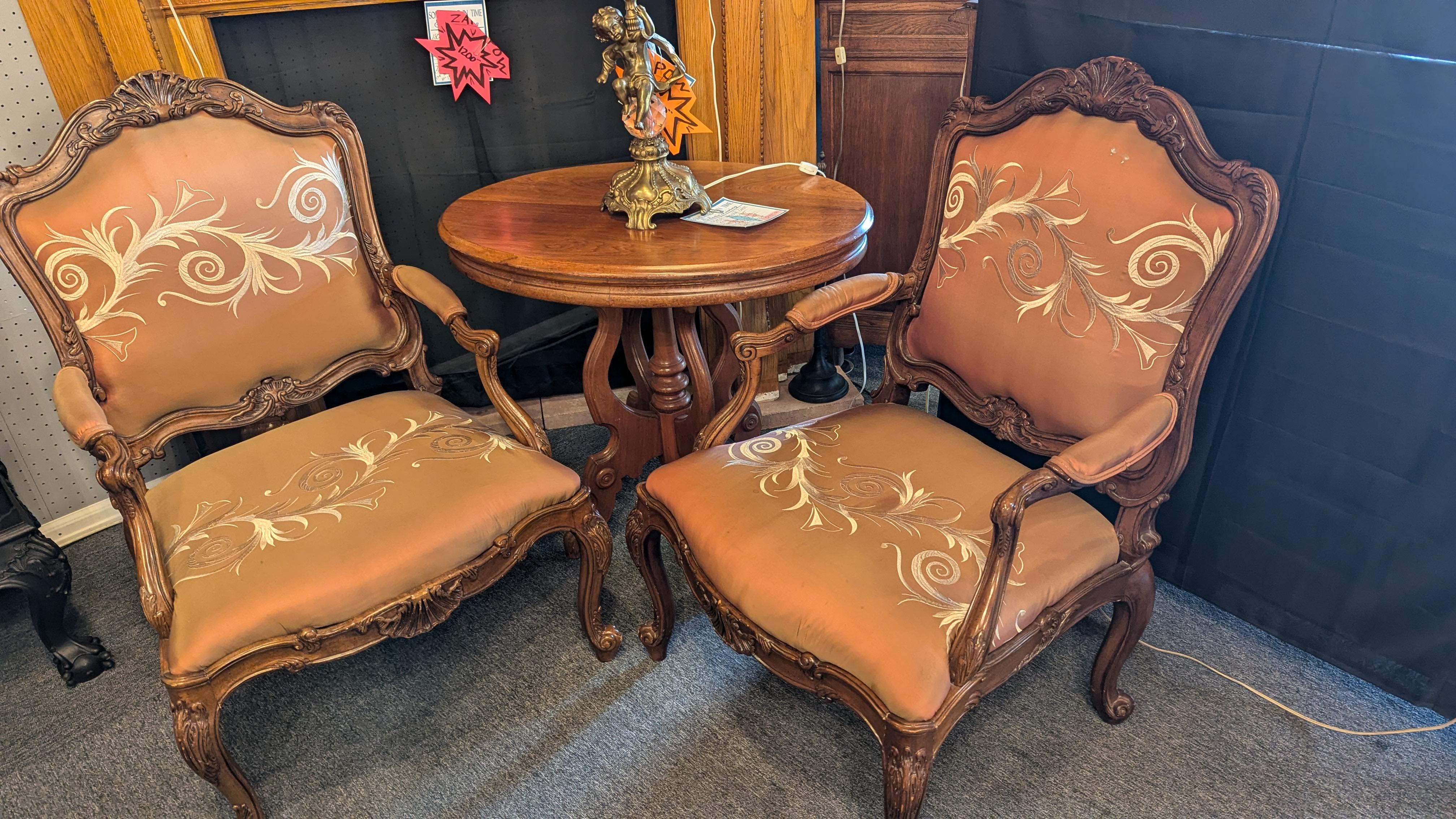 Paire de fauteuils Hollywood Regency en vente 4