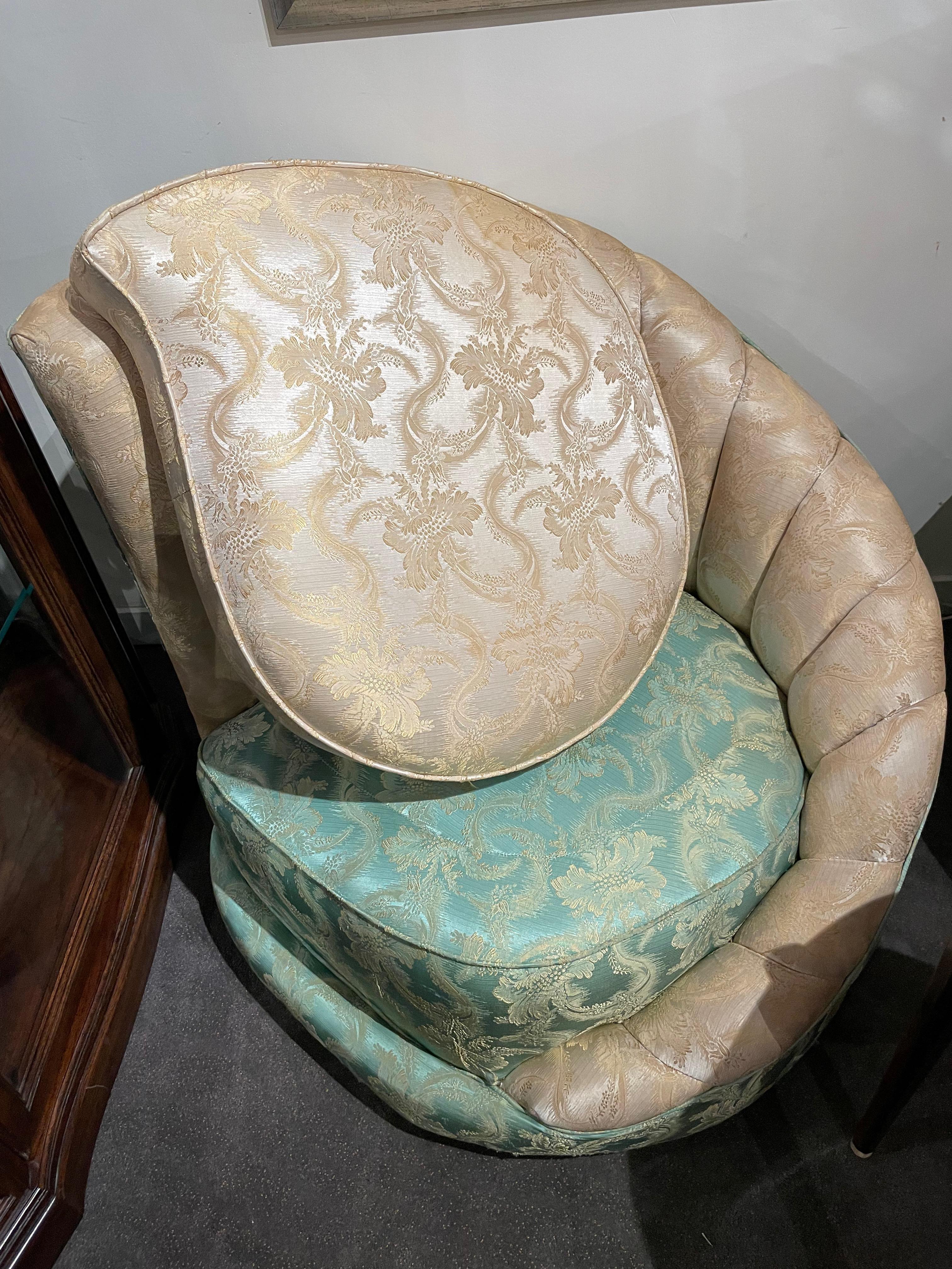 Hollywood Regency Art Deco Fan Backed Chairs For Sale 6