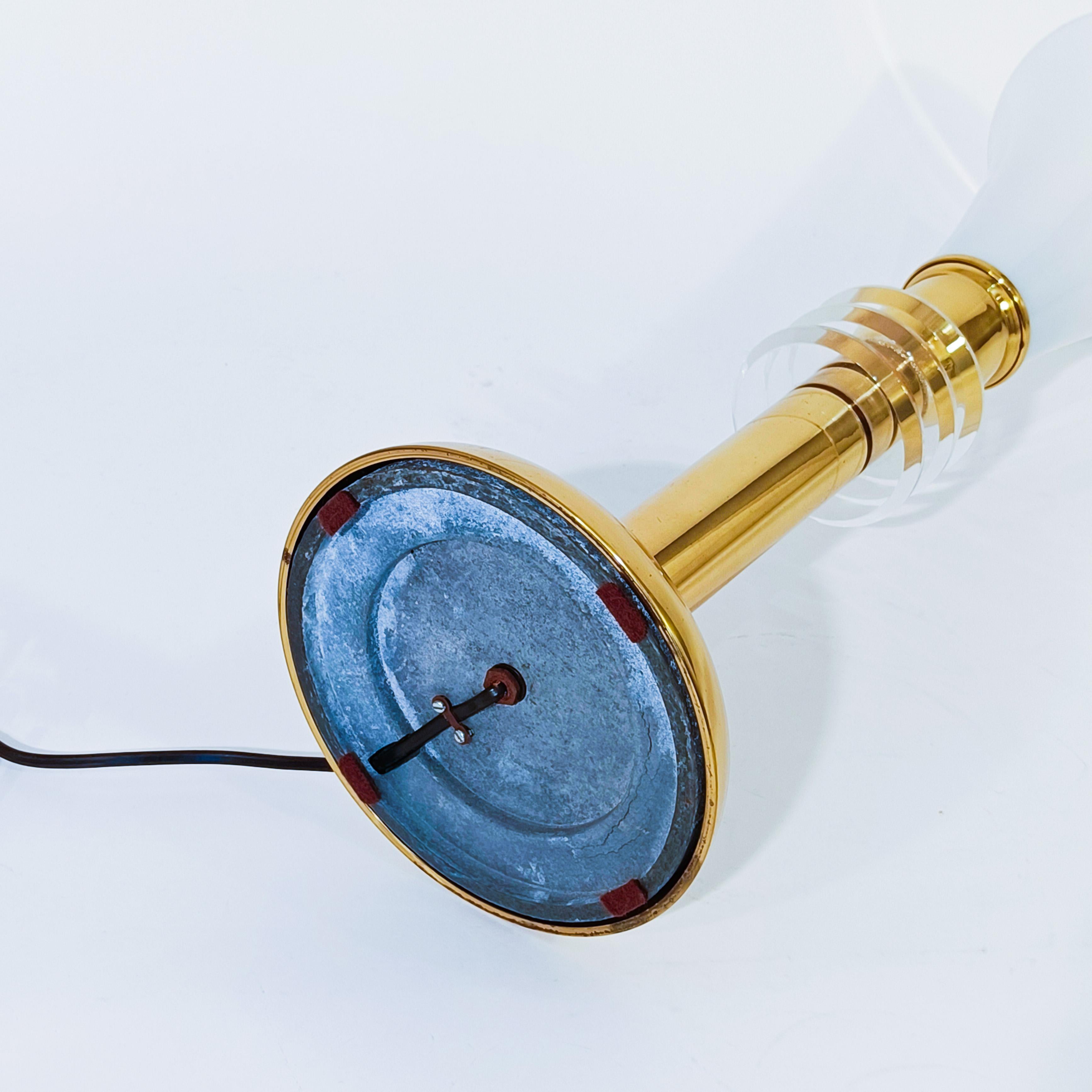 Hollywood Regency. Lámpara de sobremesa Art Decó Revival de Paul Hanson, EE.UU., 1970 en venta 5