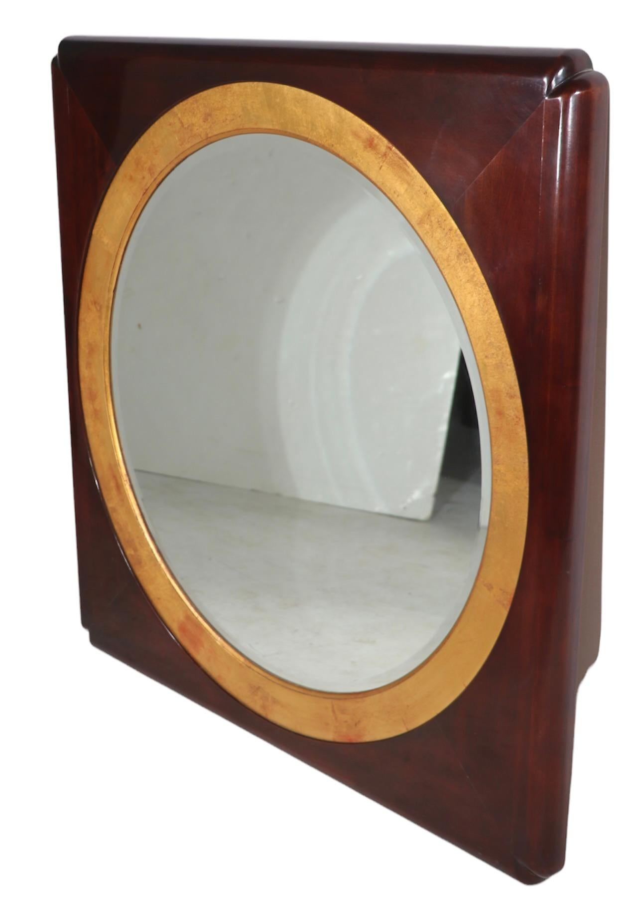 Hollywood Regency Asia Modern Style Mirror by Henredon, Ca 1970/1980's For Sale 5