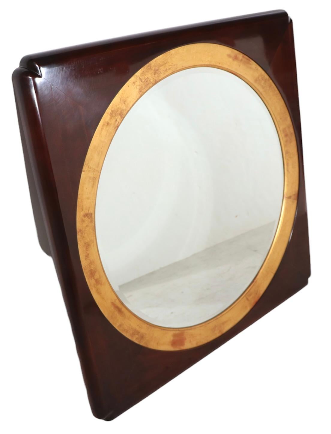 Hollywood Regency Asia Modern Style Mirror by Henredon, Ca 1970/1980's For Sale 7