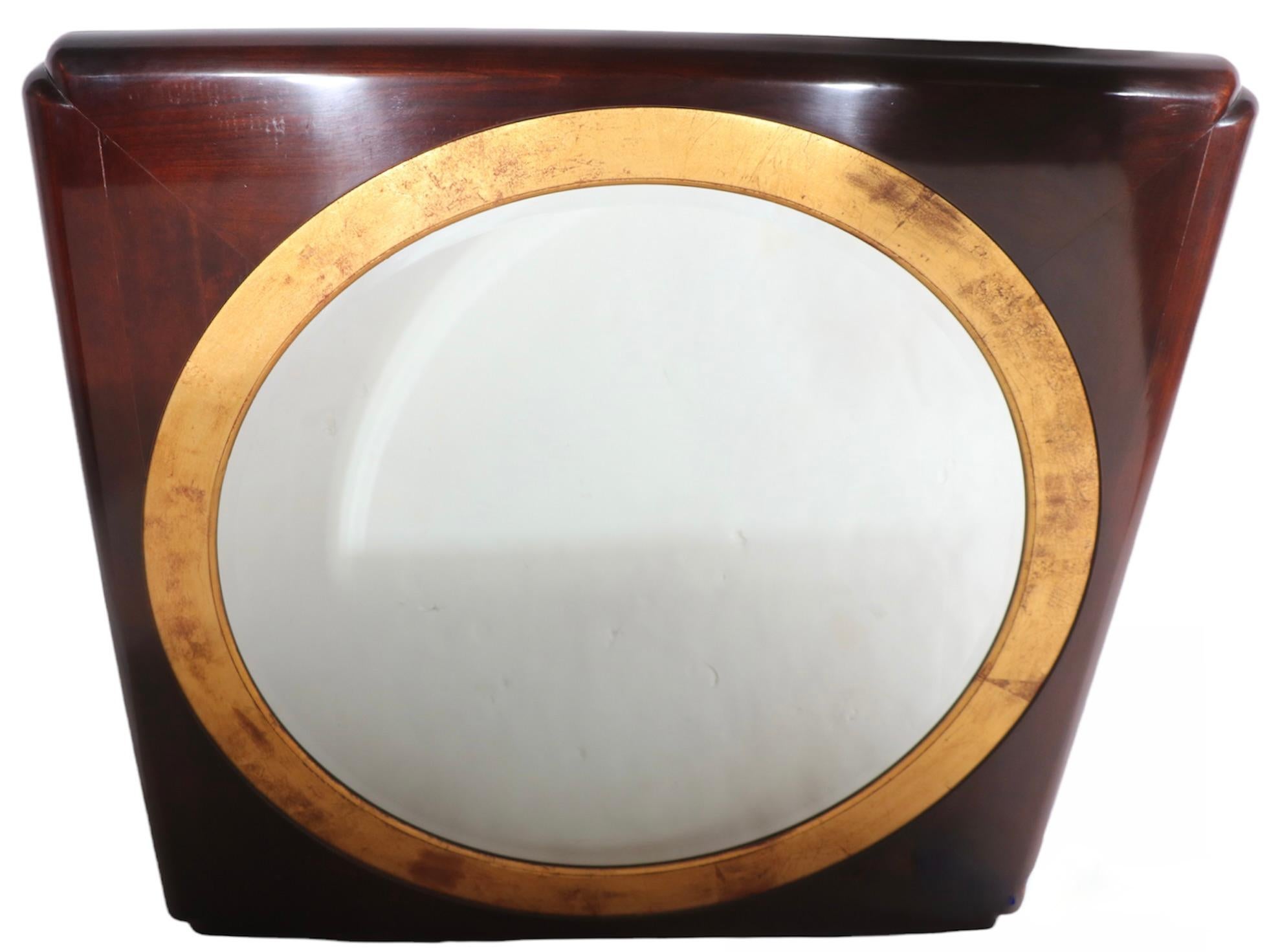 Hollywood Regency Asia Modern Style Mirror by Henredon, Ca 1970/1980's For Sale 9
